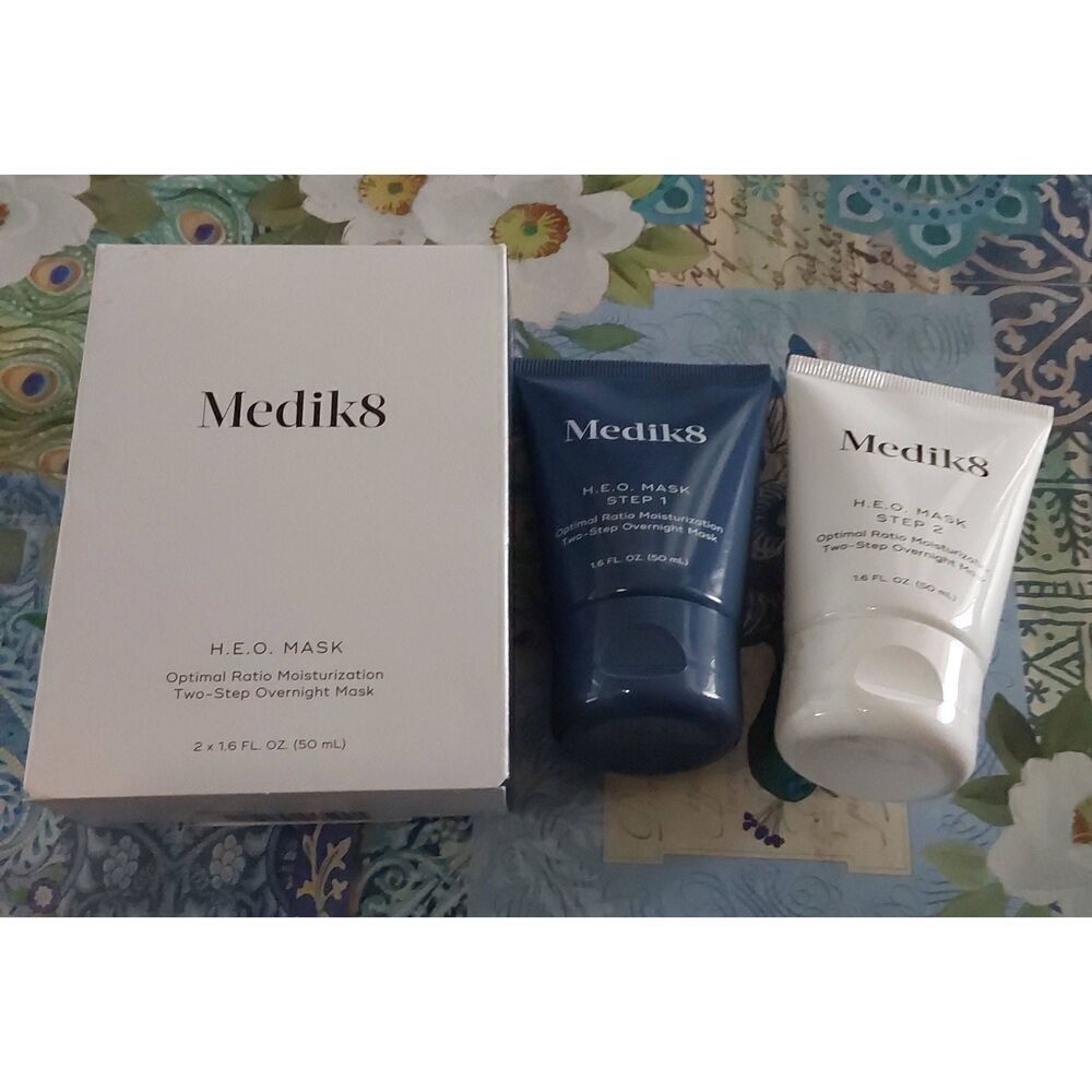 BNIB~Medik8 H.E.O. Optimal Ratio Moisturization Two-Step Overnight Mask~$68 RV - Picture 3 of 7